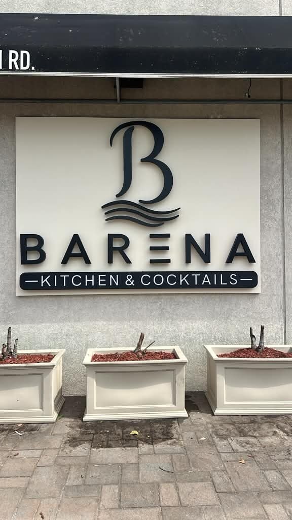 Backlit channel letters for Barena Kitchen & Cocktails