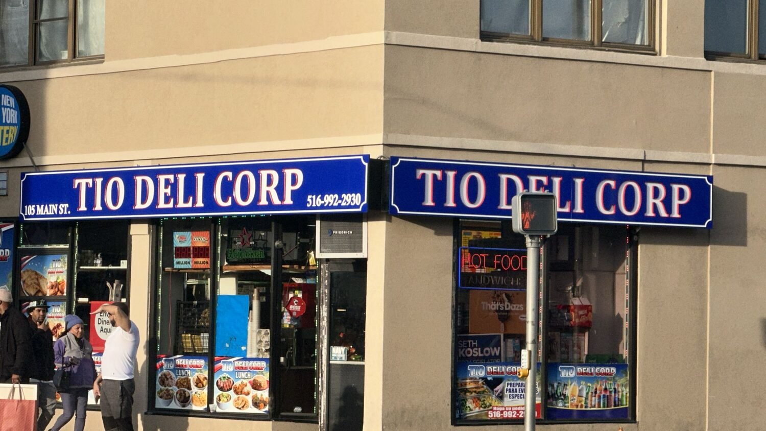 Carved corner signs for Tio Deli Corp