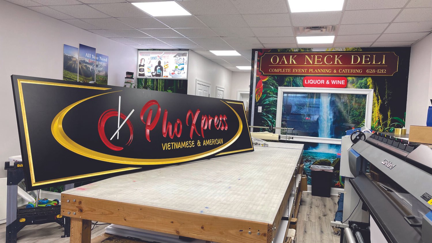 Two carved signs finished and waiting for install day