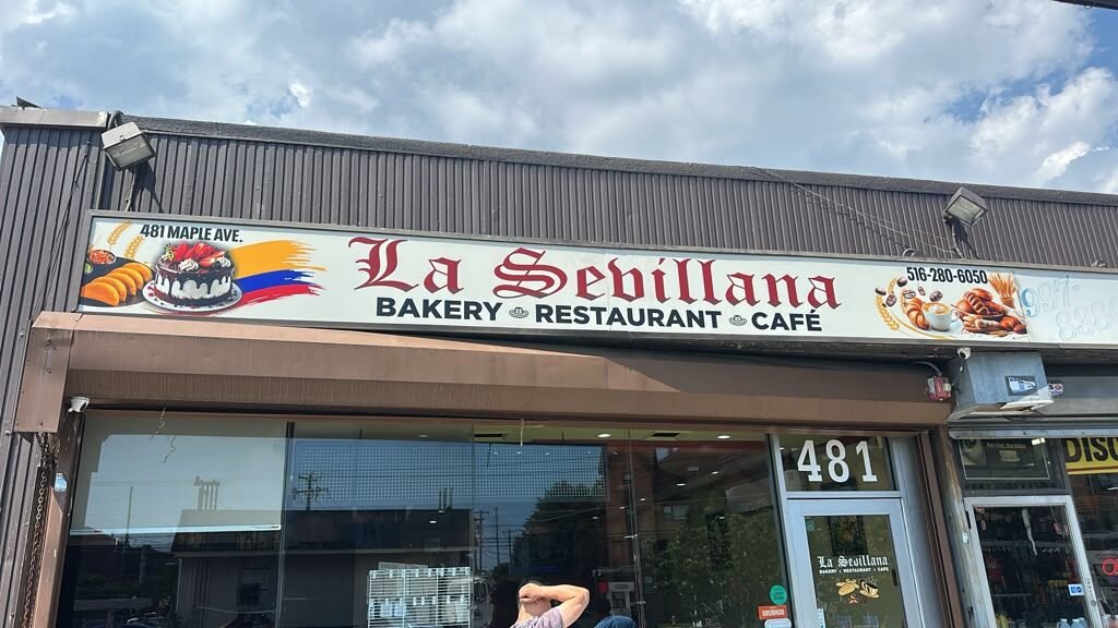 Light box sign for La Sevillana Bakery