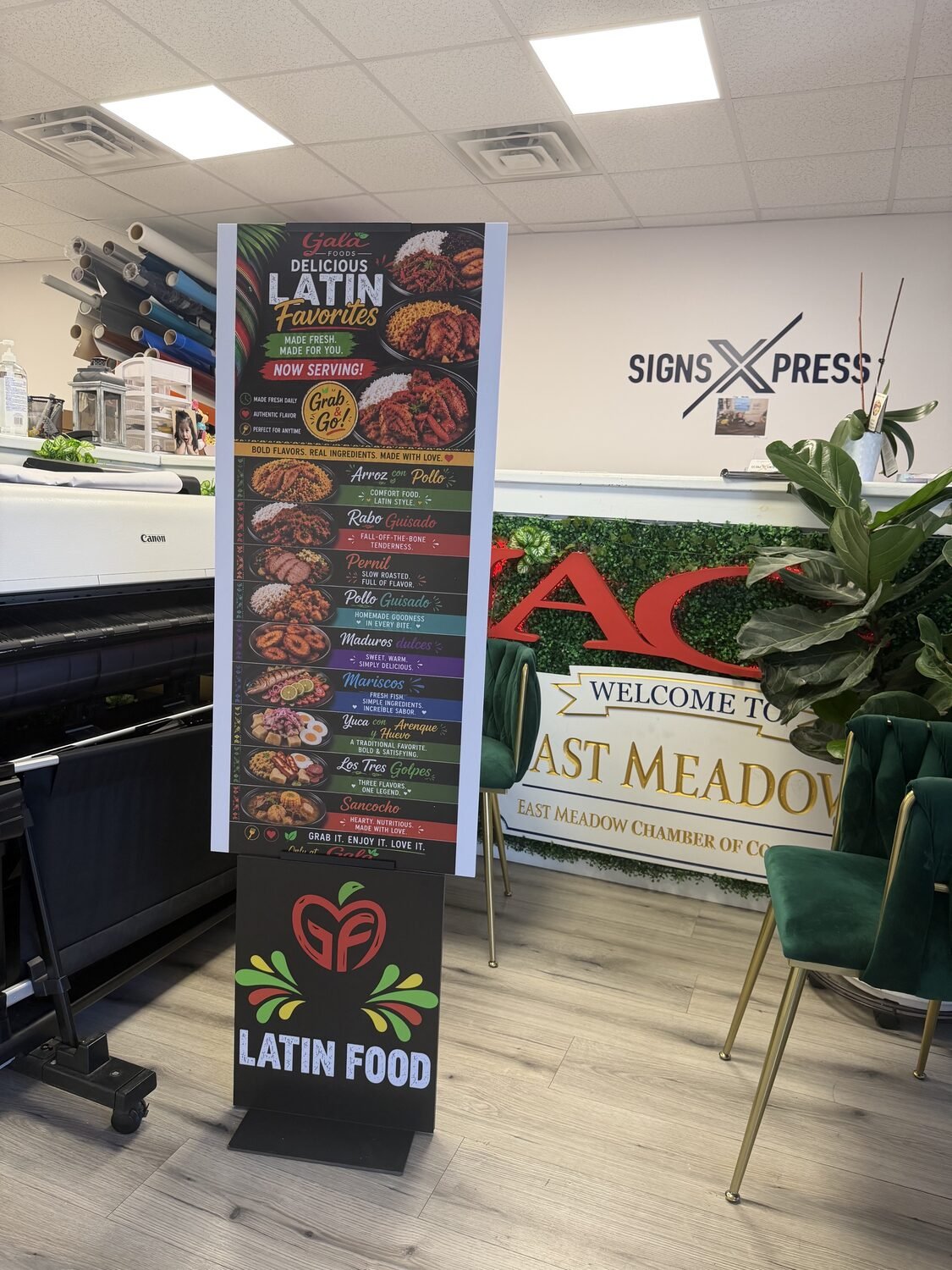 Grab & go menu board for Gala Foods