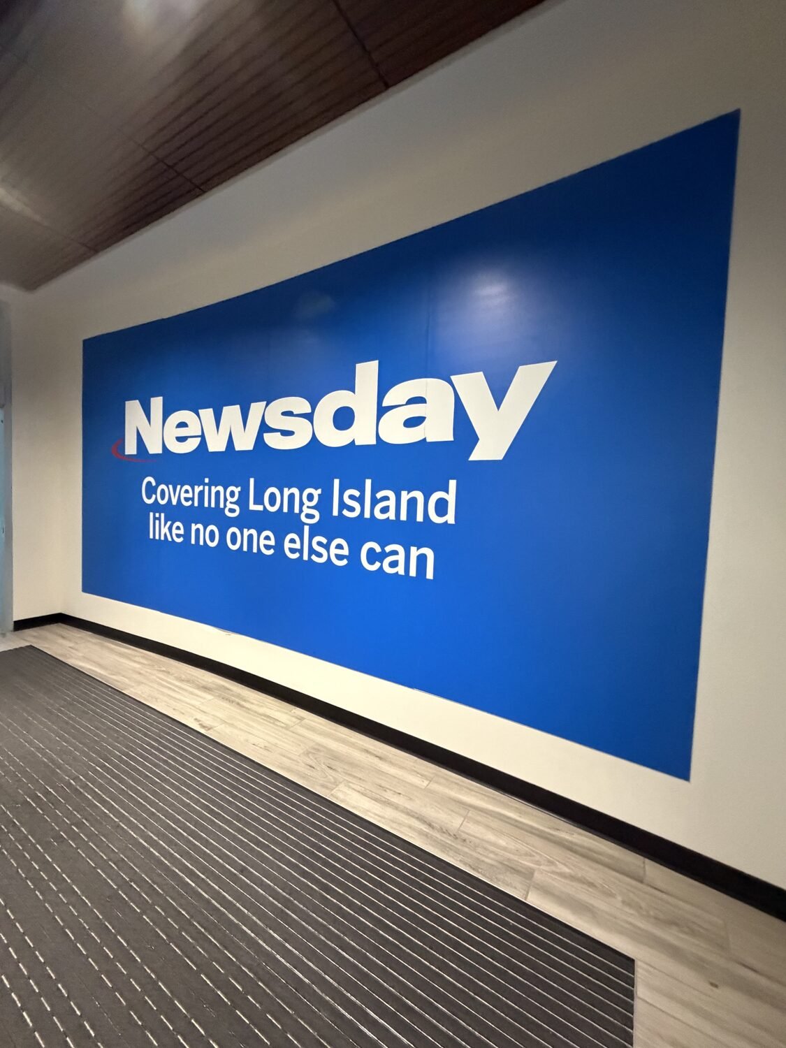 Interior wall graphic for Newsday